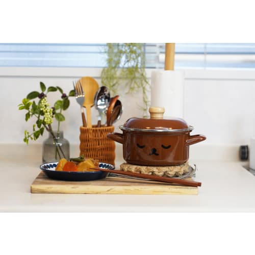 Fuji Horo Boris Face 15cm Casserole Pot (MFB-15W)