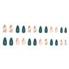 24 Pc  Press On Nails Short Square Fake Nails Cute Designs Glossy False Nails Halloween Nails Cute Full Cover Glue On Nails Stick With 2ml Glue