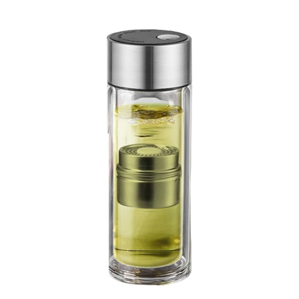 Sealed Glass Water Bottle Double Wall Magnetic Glass Tumbler Multiple Uses Glass Tea Cup  Car Cup
