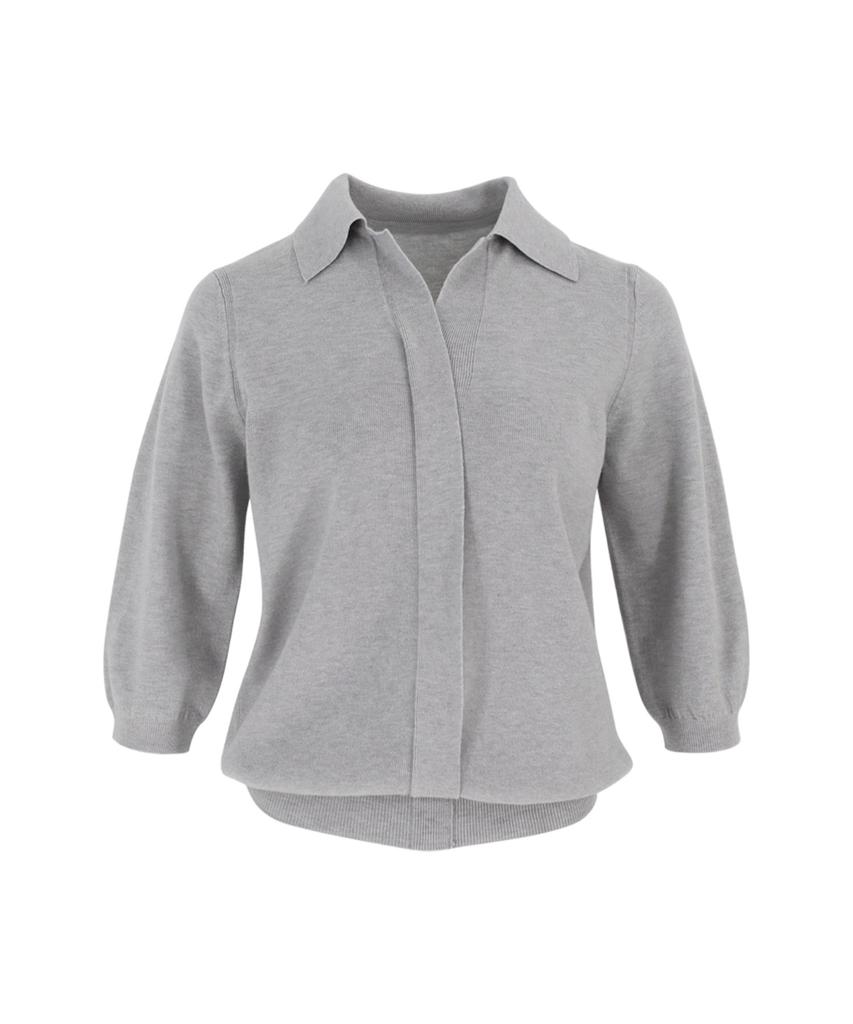 Baseukala V Open Collar Neck Capri Knitwear (5Colors)