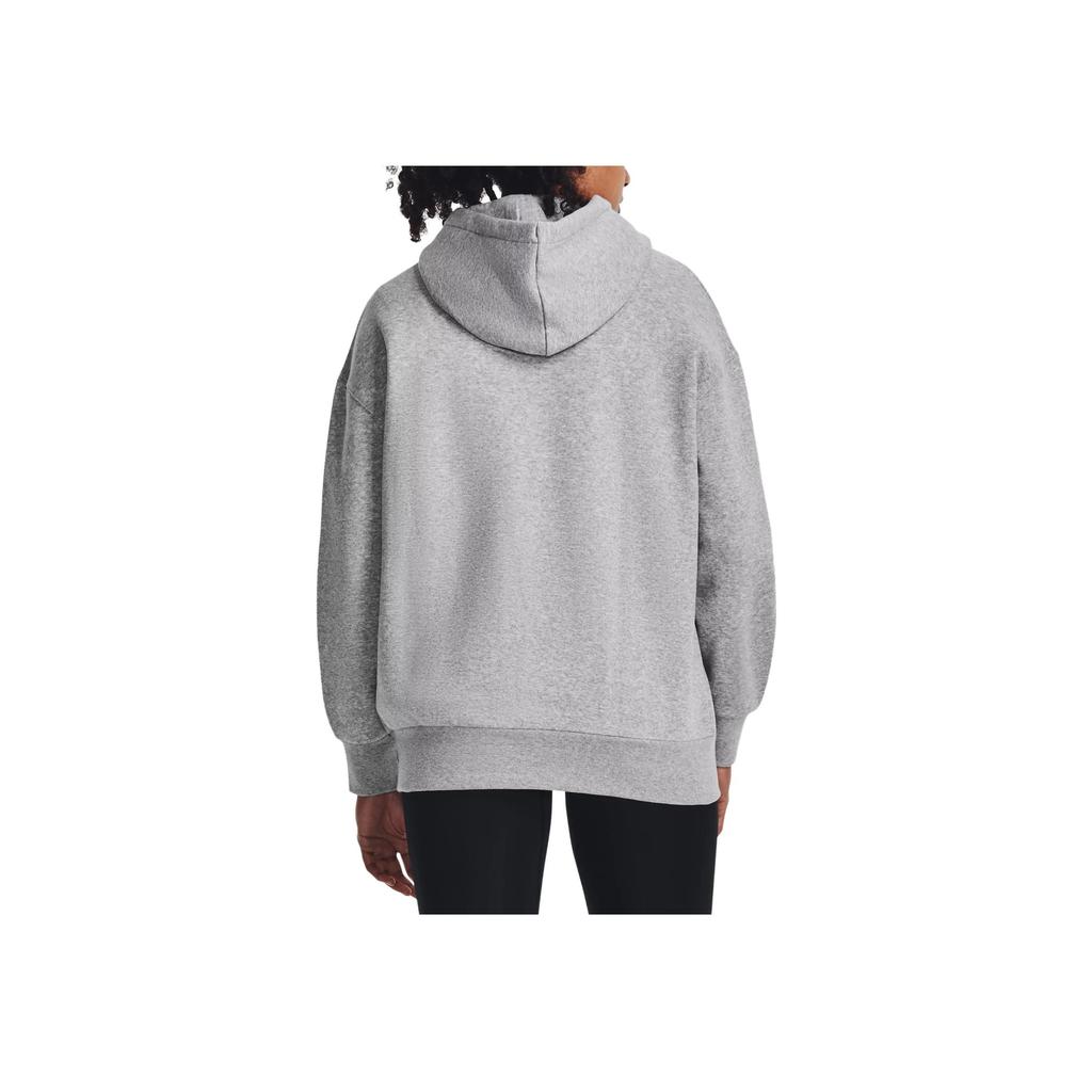 Under Armour Solid Color Loose Fit Hoodie Women hoodies Gray 1379495-012