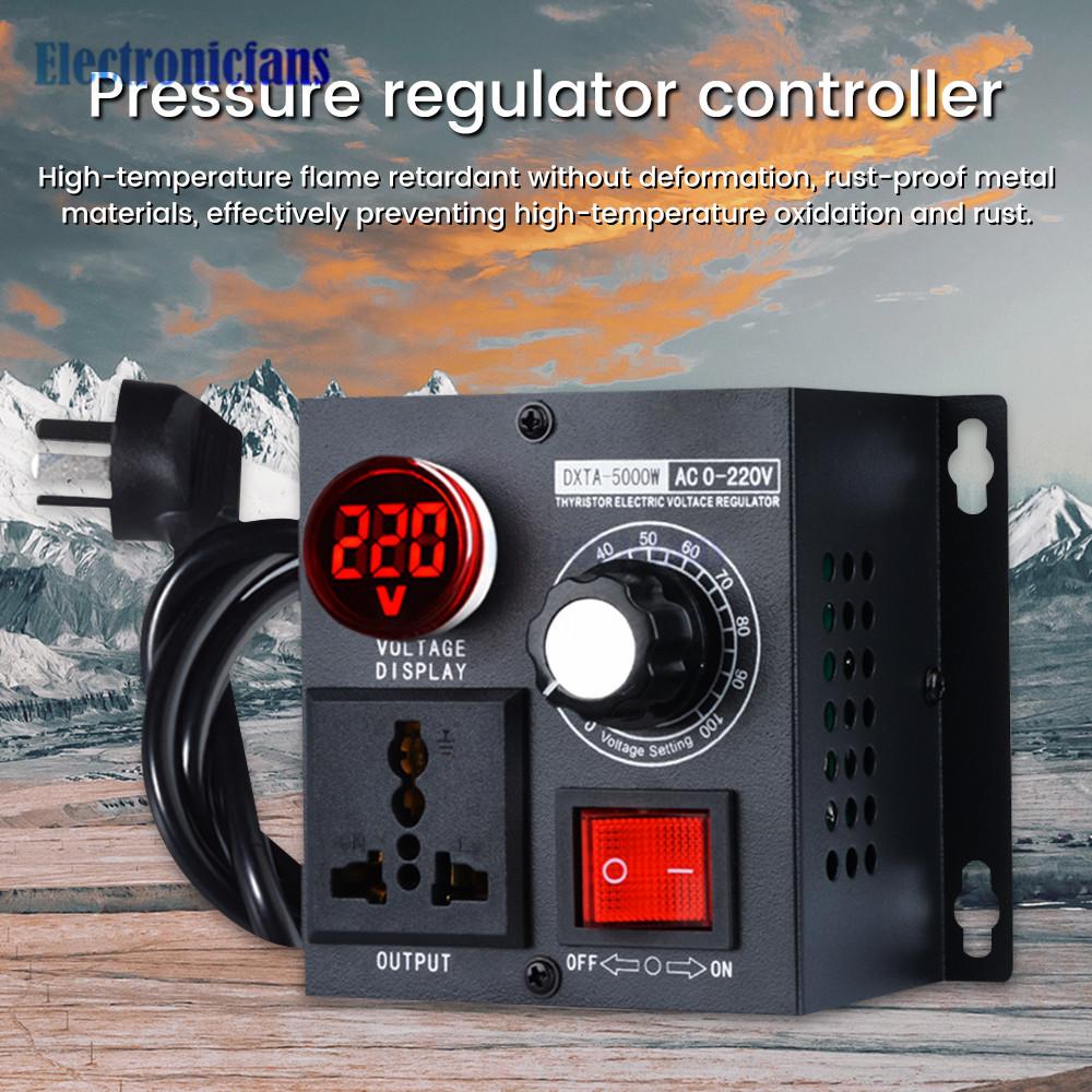 5000W Induktionsspannungsregler Controller Geschwindigkeitsregelung Thermostat Dimmung Verlangsamung 220V einphasiger Wechselstrom Regler Schalter