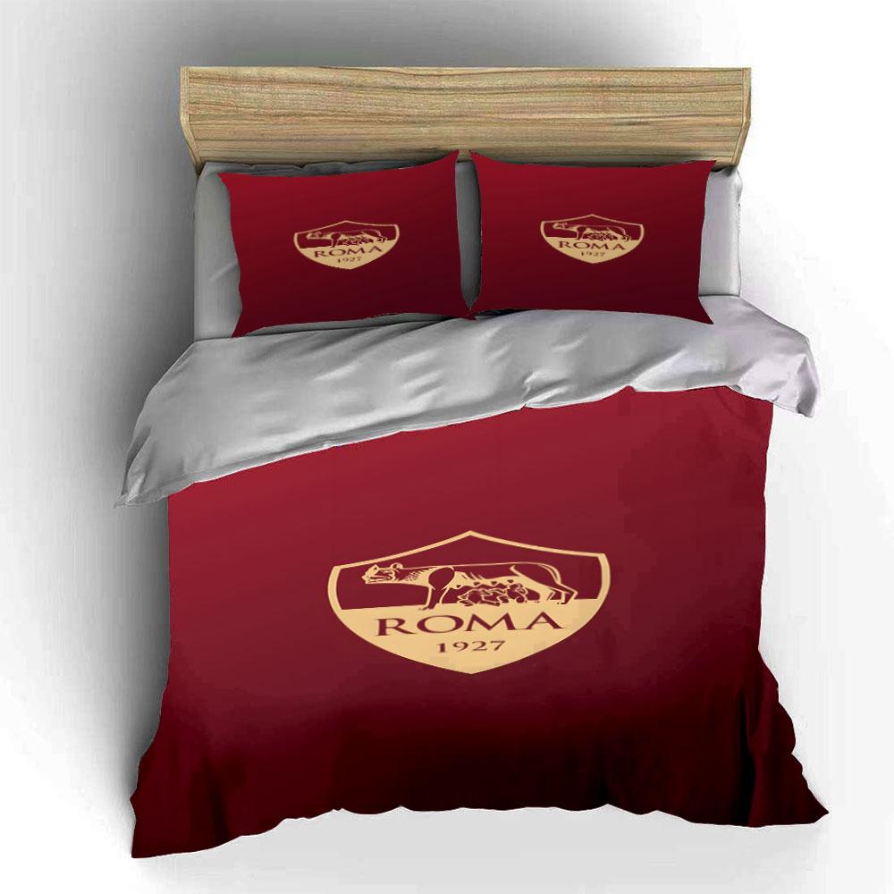 Wolf with twins emblem. Bedding sets Duvet cover sets Duvet covers Pillowcases(1*Duvet Cover 2*Pillowcases without duvet insert)