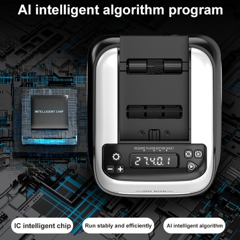 360 Degree Rotating Poker Card Shuffler Machine Playing Poker Dispenser Device for Home Parties And Game night