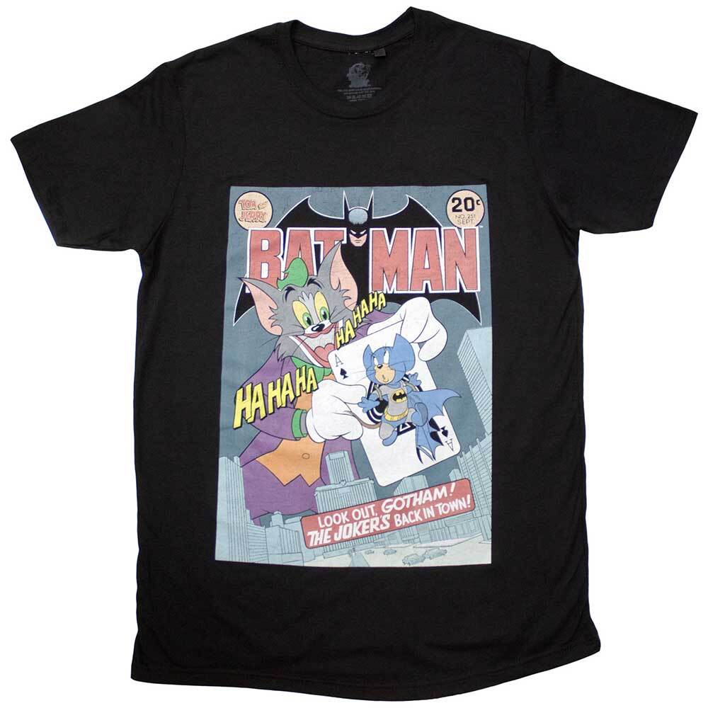 

Tom Jerry Batman Comic T-Shirt Black New Unisex T-Shirt XL