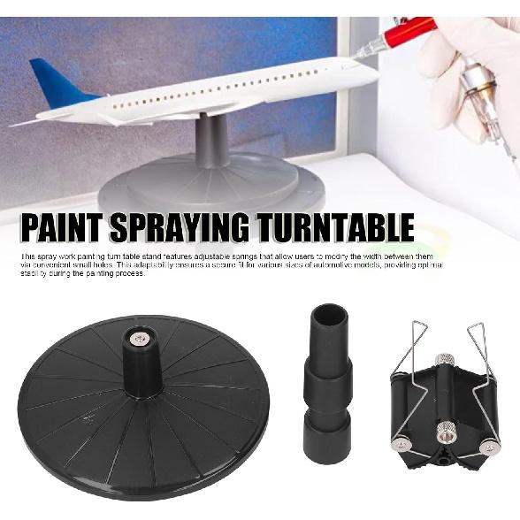 Spray Work Painting Stand Adjustable Height Turn Table Stand for Automotive with Elevated Design, Crafted from ABS Material