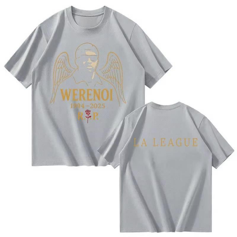 Rapper WeRenoi Photo Print Harajuku Retro Tshirt Fashion Tshirt Aesthetic Short Sleeves Top Unisex Streetwear 2026 summer
