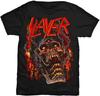 Slayer T Shirt Meat Hooks Skeleton Grave Band Logo Official Mens Black Size S