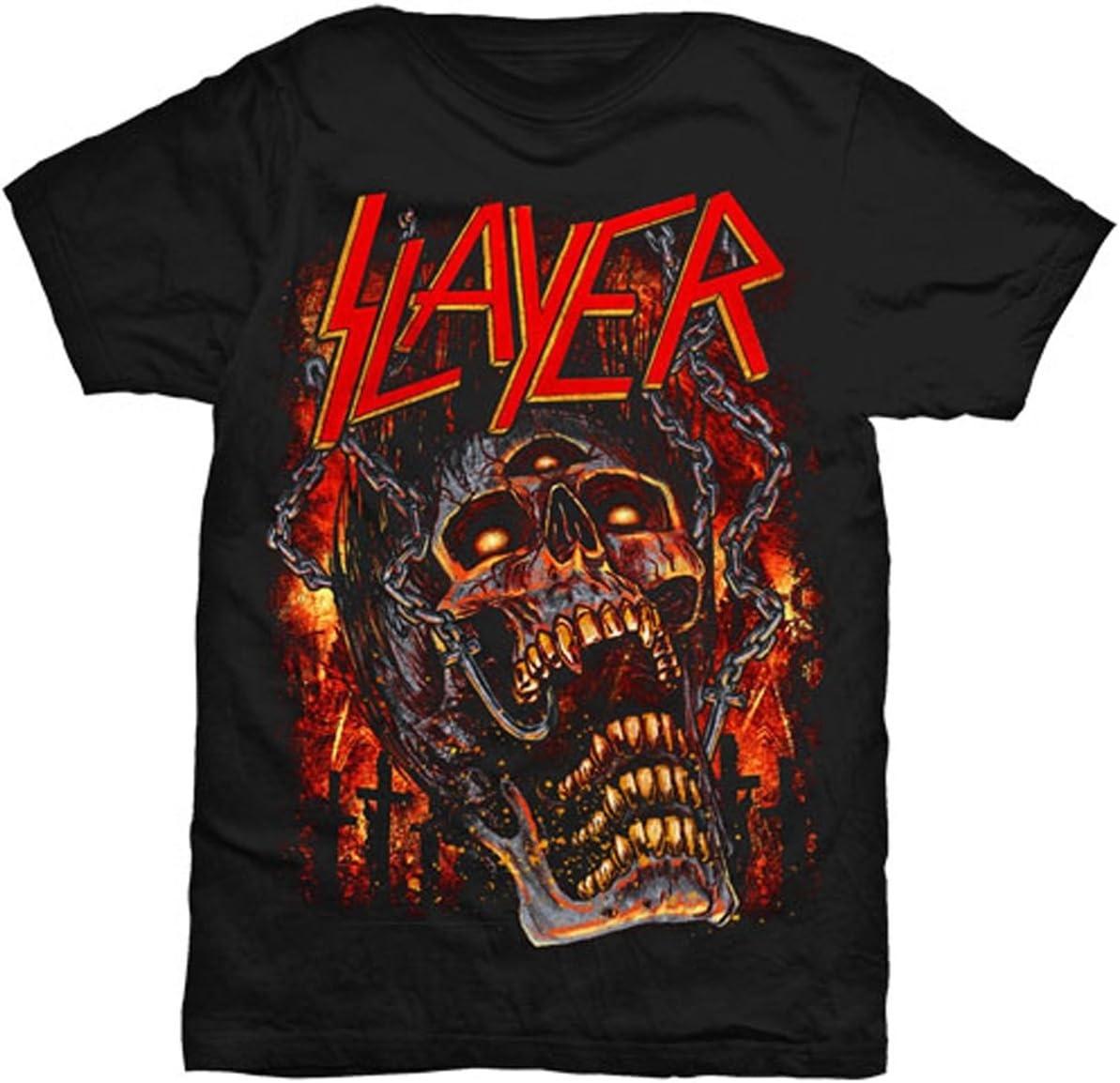 

Slayer T Shirt Meat Hooks Skeleton Grave Band Logo Official Mens Black Size S XXXXXL чорний