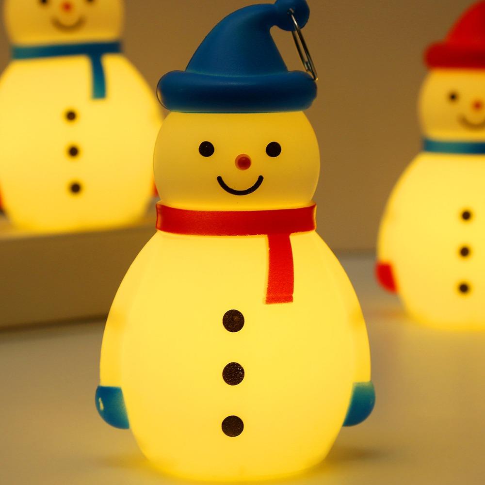 Luminescence Snowman Night Light Table Lamp Xmas Tree Hanging Lights Kid Festival Gifts