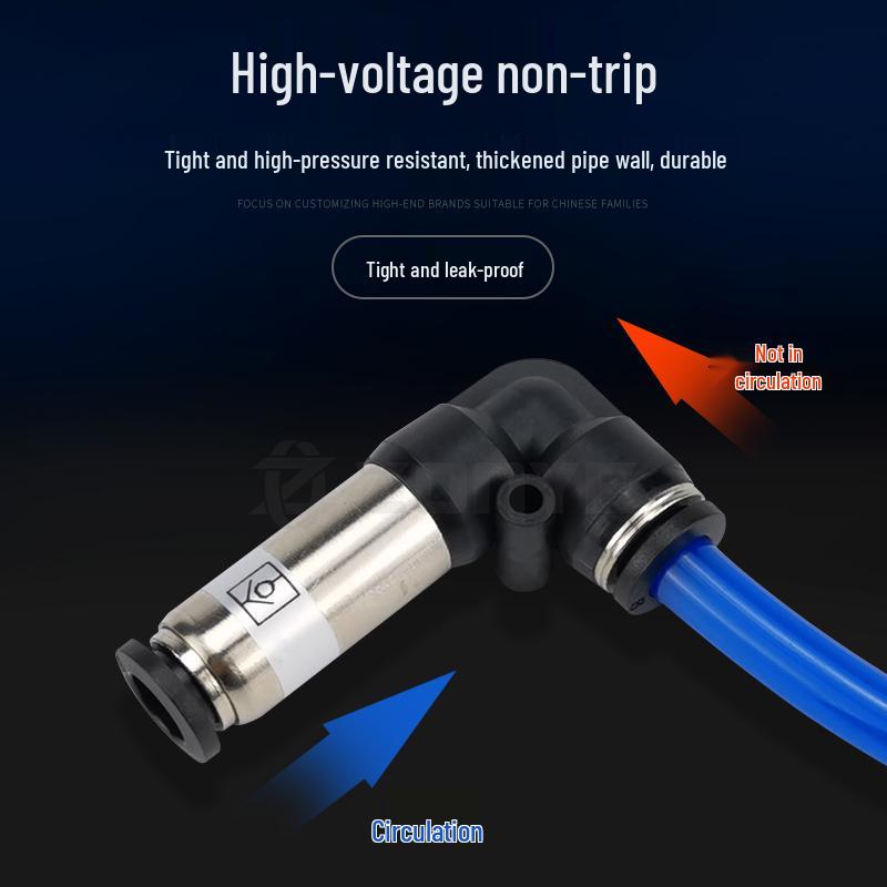 Pneumatic One-Way Check Valve SPU6 AKH08-00 Quick-Connect Elbow for 10/12mm Air Tubes