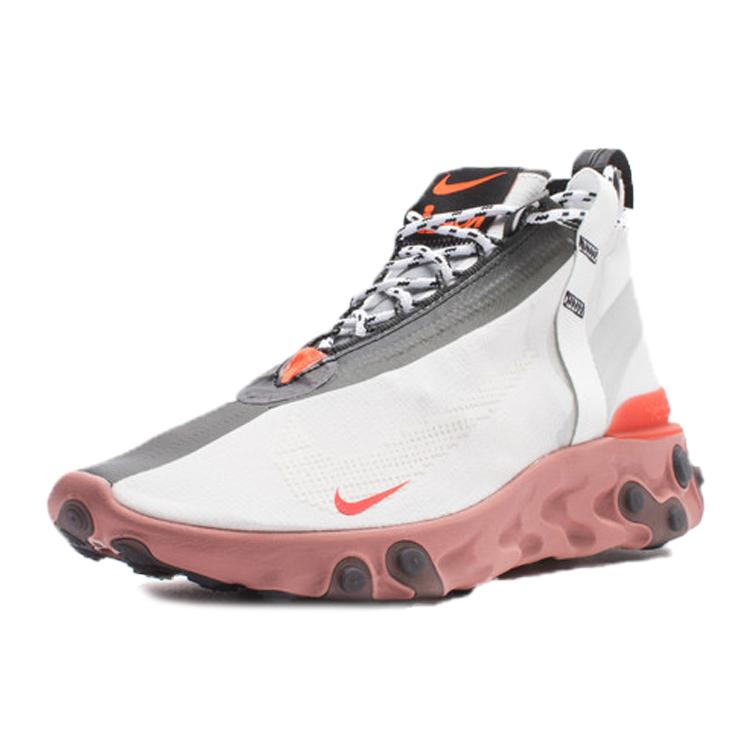 New Nike React Runner Mid Wr Ispa White Light Crimson AT3143-100