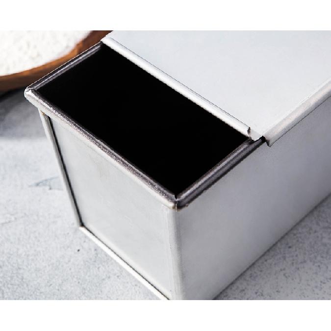 Čtvercový plech na chléb Dortová krabička Forma s víkem Hliníková slitina Nepřilnavá pánev Mini plech na pečení Pekáč kutilské pečení dortů