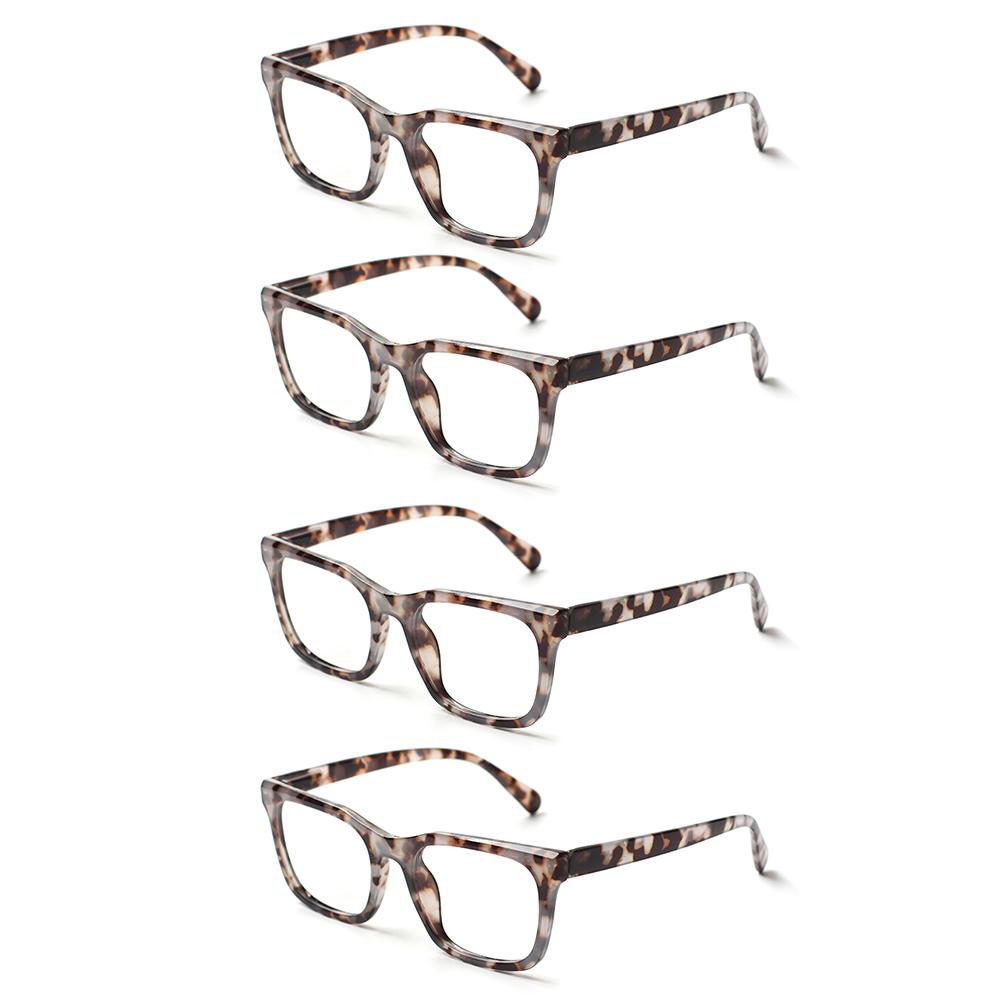 Turezing Reading Glasses Spring Hinge Tortoiseshell HD Readers Diopter +1.0 To +6.0 for Men and Women