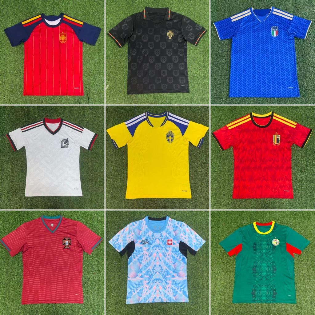 26-27 Season National Team Fan Version Short-sleeved Football Uniform Spain Argentina Germany Tunisia Jersey