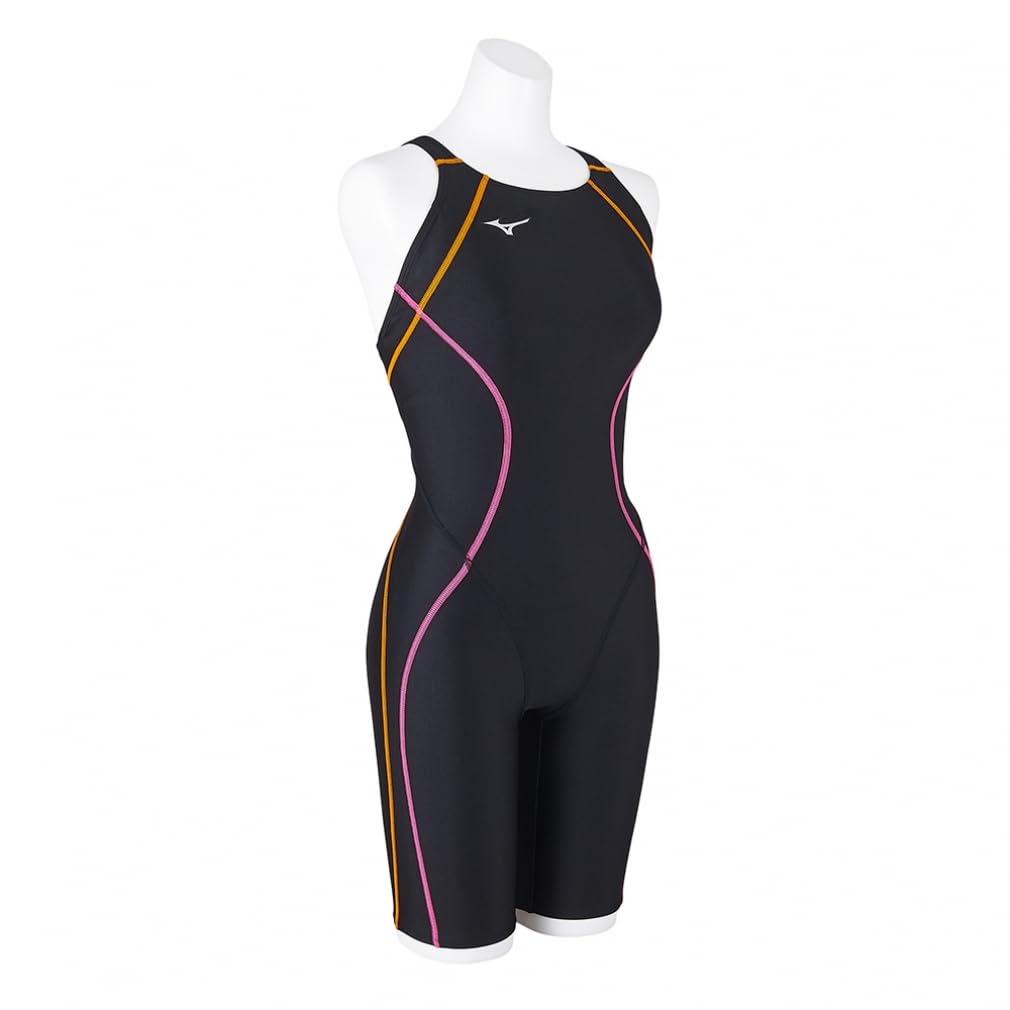 

Mizuno N2MGB245 ST Lala Competitive Racing Half Suit WORLD AQUATICS International Swimming Size Black x L Swimsuit, (Masters Back), (FINA Federation)