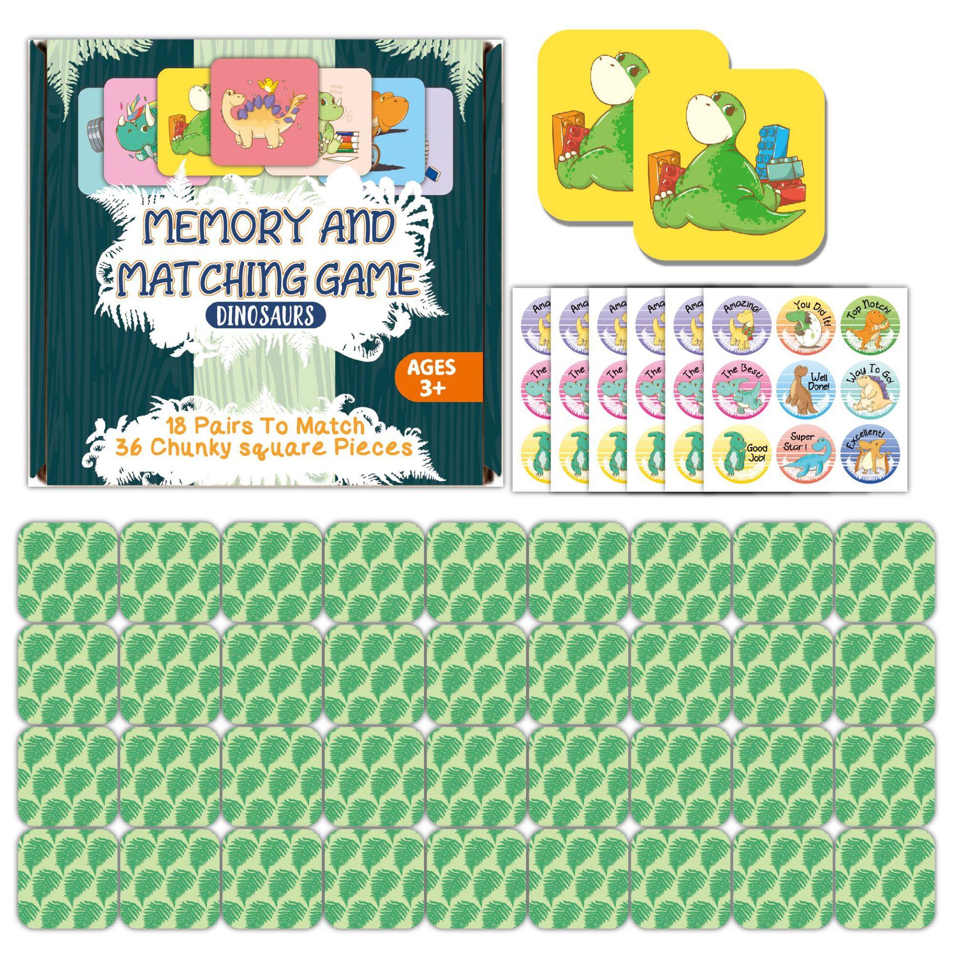 

Kids Memory Matching Game Montessori Puzzle Board Game Animal Card Set Preschool Children Logical Thinking Training Sensory Toys