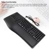 Ergonomic Split Keyboard with Palm Rest Quiet USB 2.0 Wired Keyboard for Laptop with 110 Keys 1.5m Cable Type
