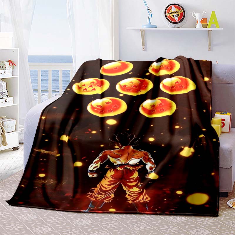 Eine Anime-Decke im Dragon Ball-Design ist perfekt für Nickerchen, Sofas, Wohnzimmer, Büros, Schlafzimmer und andere ähnliche Räume.