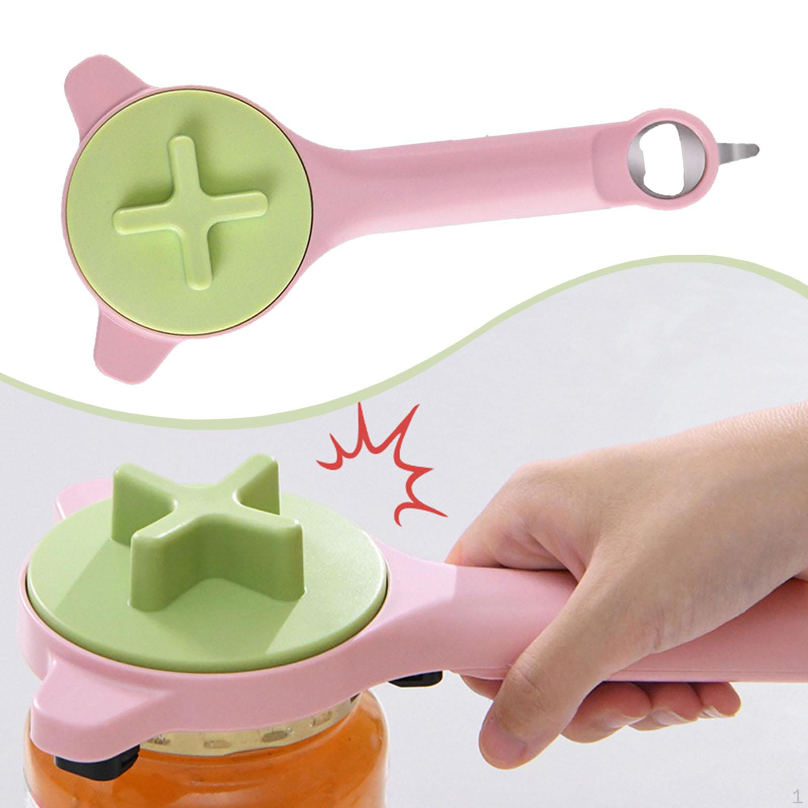 

Adjustable Can Opener Cap Hand Easy to Use Portable Lid Remover for Picnics Cafe Dorm Home зелёный