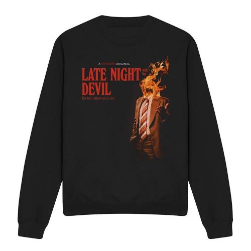 Late Night With the Devil Unisex Adult Fire Sweatshirt