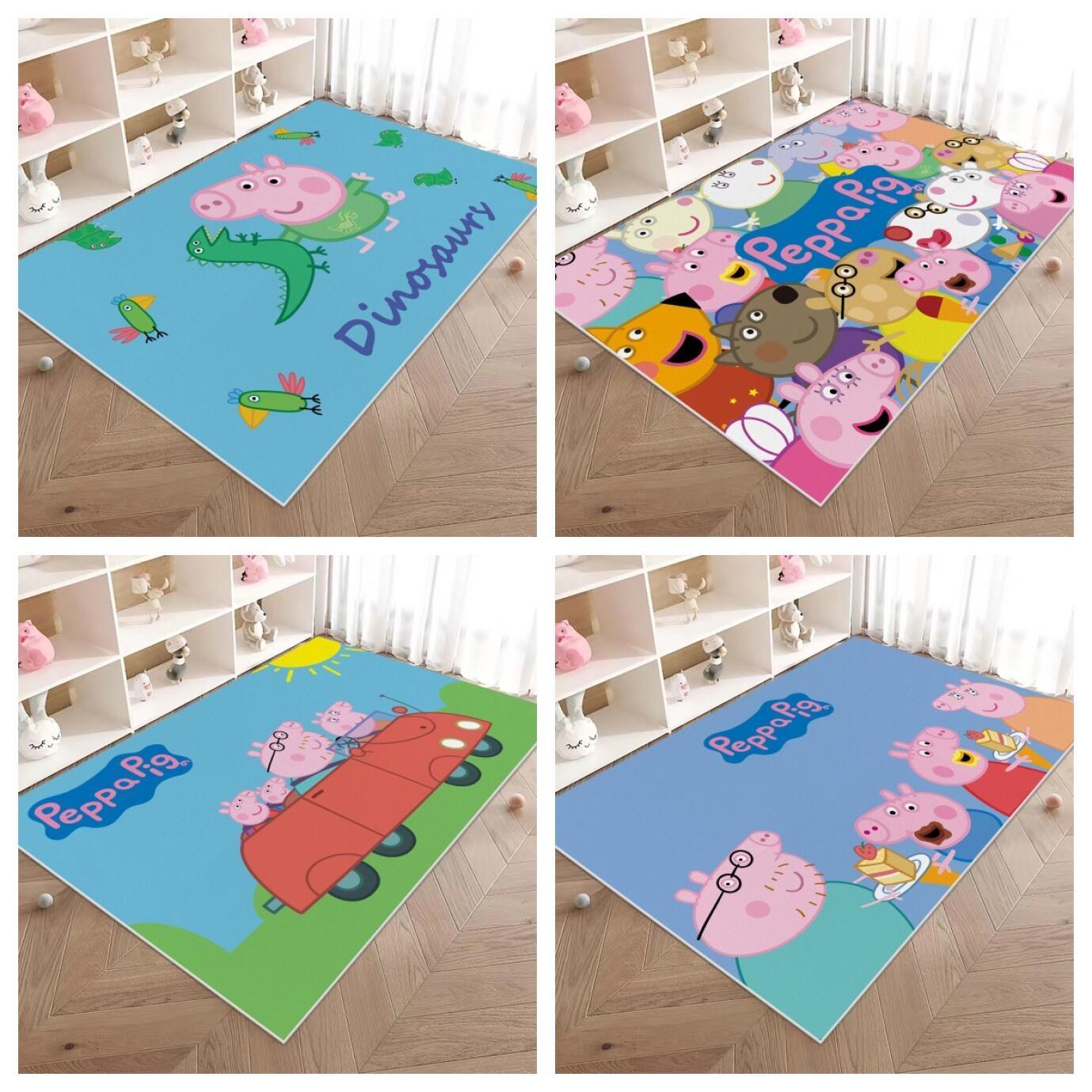 

Bedroom Crawling Mat Children s Room Bedside Carpet Carto Piggy Pepe Living Room 50x80cm