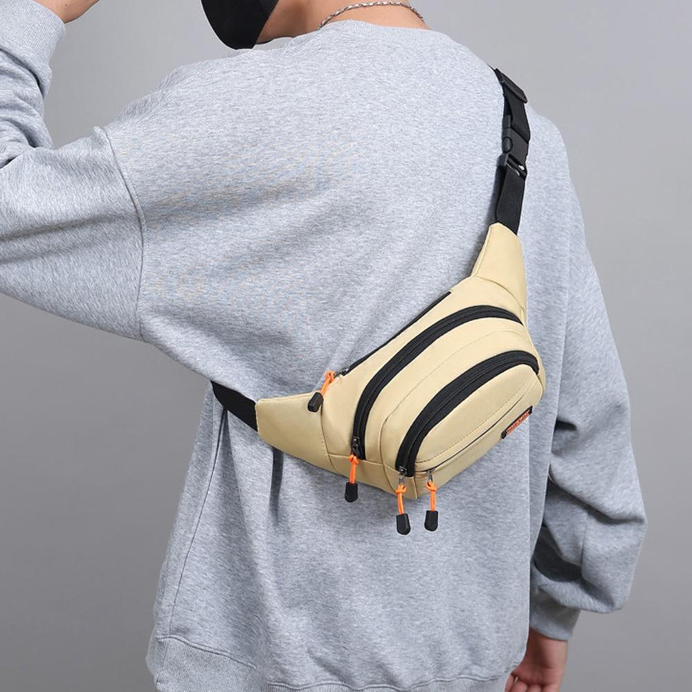 Large Capacity Outdoor Waist Bag Waterproof Sports Walking Bag Crossbody Bag Men Chest Bag  Women