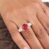 Pink Rubellite Gemstone 925 Sterling Silver Women Jewelry Designer Ring For Birthday Gift CZR-15-6