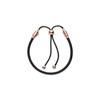 Pandora Bracciale in Pelle Donna Bracciali Nero Oro Rosa 588059CBK