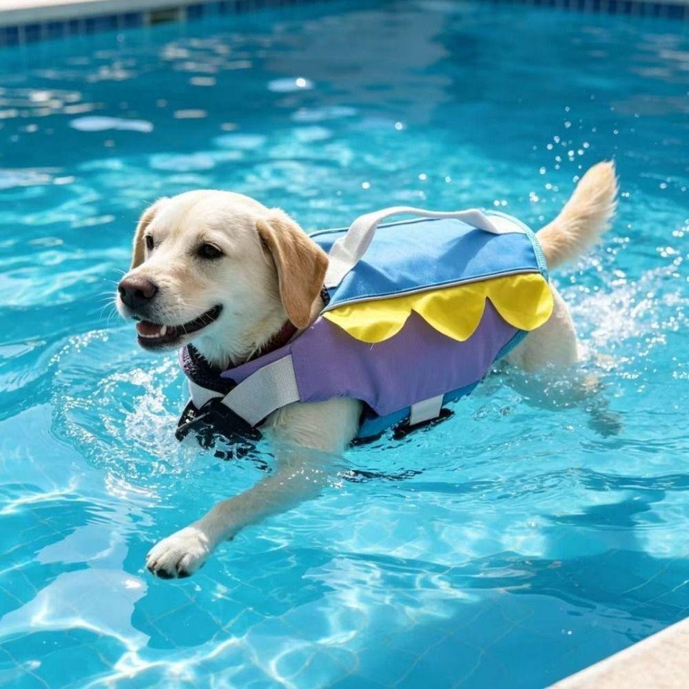 Enhanced Buoyancy Pet Life Vest Breathable Dog Flotation Vest Dog Life Jacket Swimming