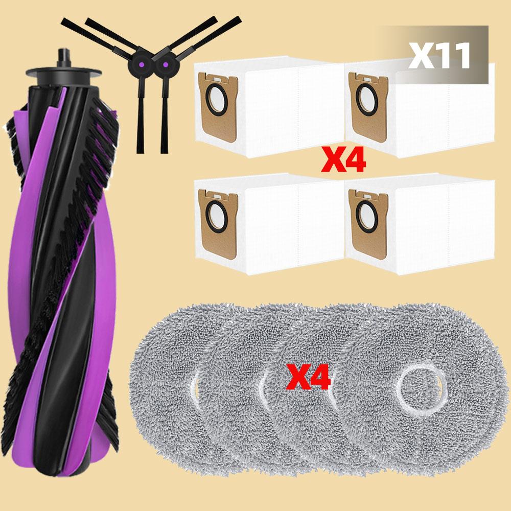 Compatible For JONR P20 PRO Vacuum Spare Parts Main Roller Side Brushes Mop Cloths Pads Filter Dust Bag Replacement Accessories
