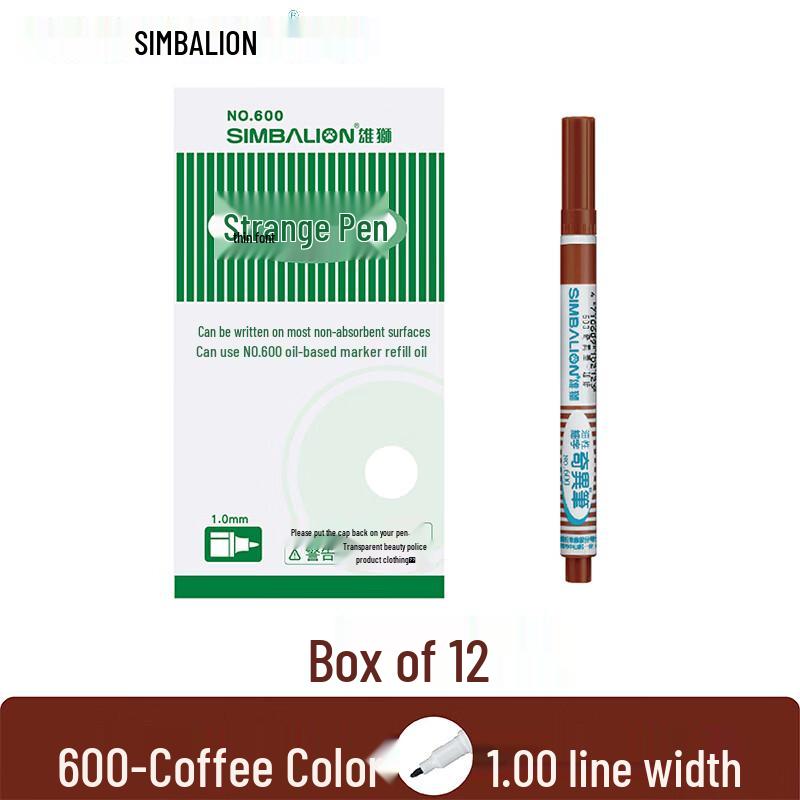 SIMBALION 600 Eco-Friendly Oil-Based Fine Tip Marker Pen