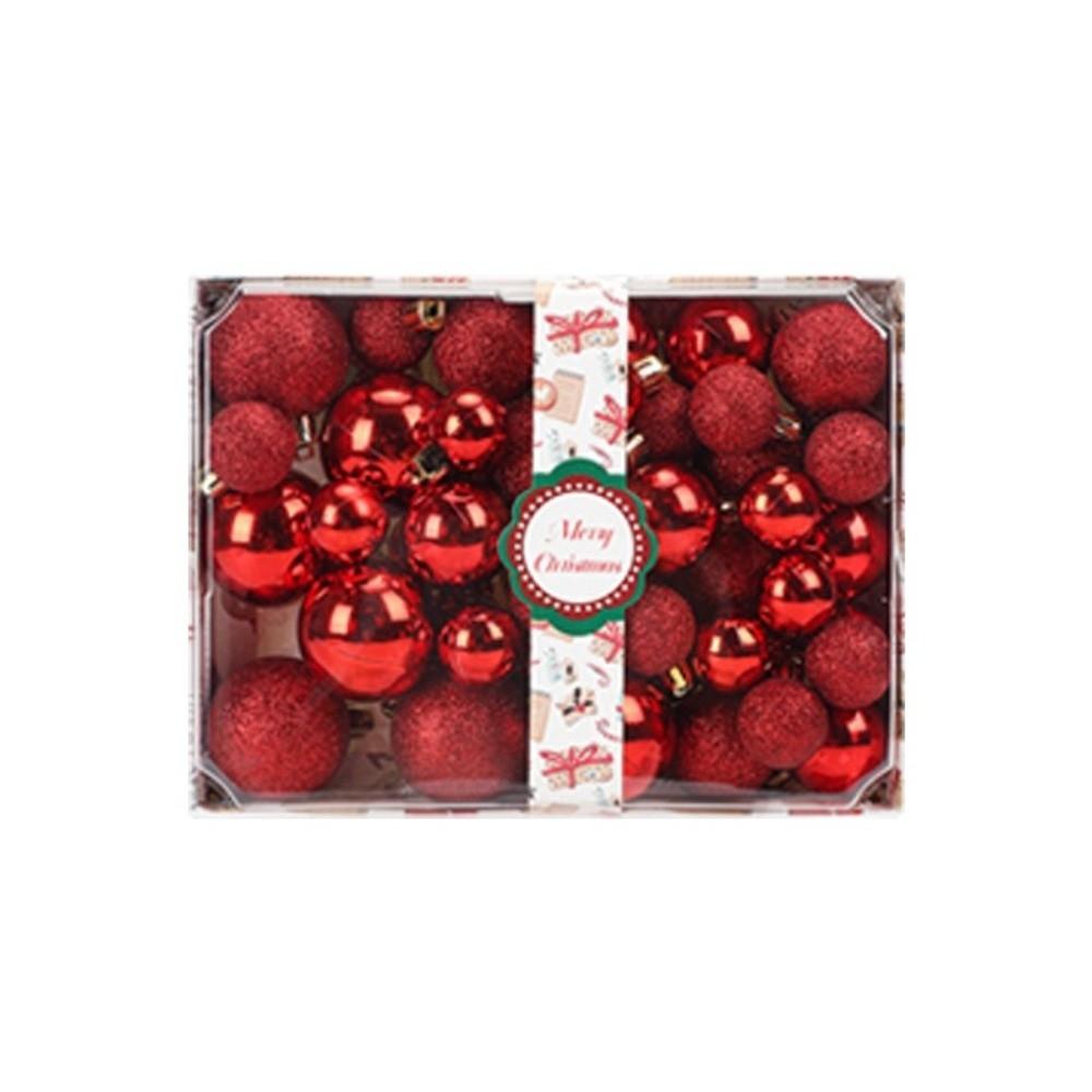 42Pcs/set Xmas Baubles Christmas Ball Set Plastic Xmas Ornament Ball Xmas Tree Hanging Pendant
