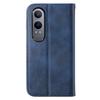 For Oppo K12x 5G (China)/OnePlus Nord CE4 Lite 5G Phone Case Calf Texture PU Leather Wallet Cover with Strap
