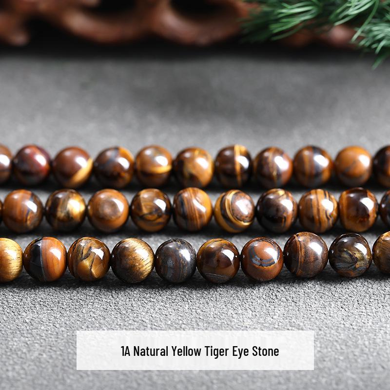 Yellow Tiger Eye Beads for DIY Jewelry Making - High-End Accessories for Bracelets and Necklaces