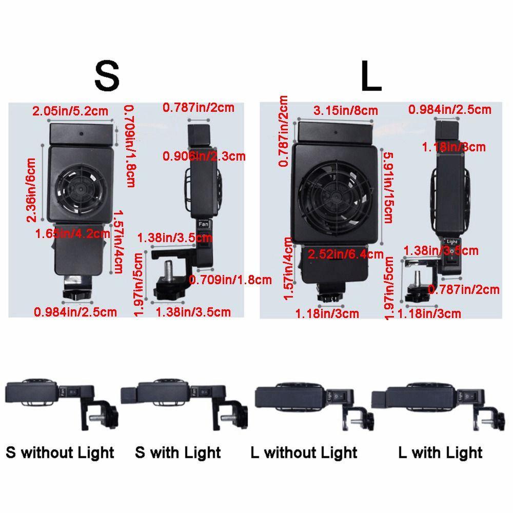 Wall Mounted Aquarium Wall Fan Adjustable Fish Tank Cooler 20 Mm Tank Thickness