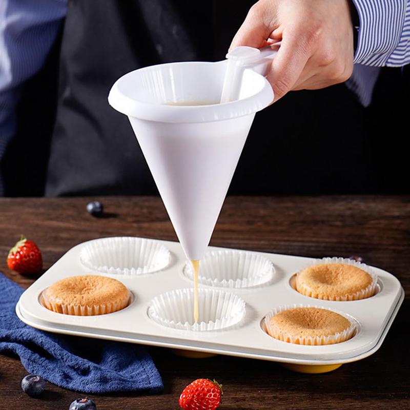 Adjustable Hand-held Baking Funnel Tool Chocolate Cream Batter Liquid Dispenser Pastry Mold Cookie Cupcake Pancake Baking Tool
