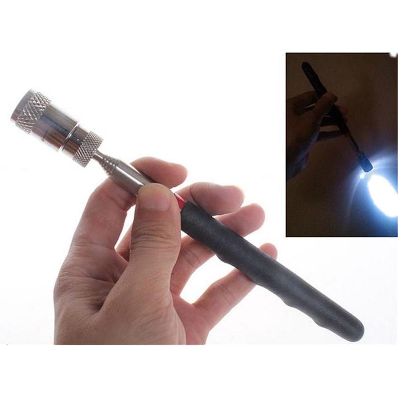 Magnetic Mini LED Magnet Tool For Picking Up Screwdriver Nuts Bolts Metal Screw Hand Tools