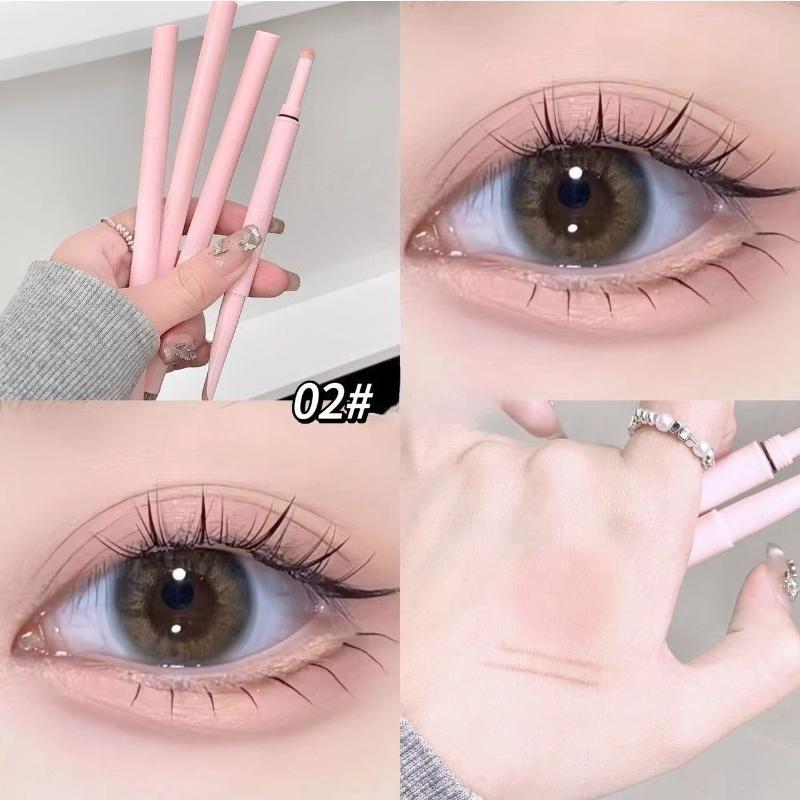 Trucco per gli occhi Matita eyeliner gel Impermeabile a lunga durata Colore Rosso Marrone Sdraiato Penna baco da seta Pigmento Eyeliner opaco Nuovo