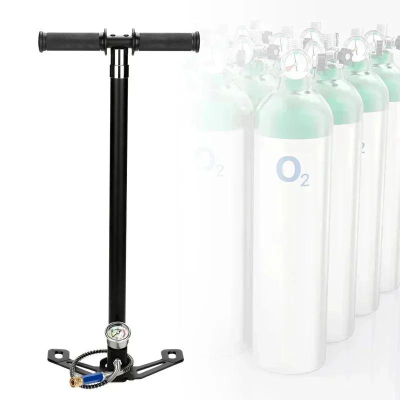 300bar 4 Stage High Pressure Air PCP Pump For Pcp Hunting 30mpa 4500psi Car Bicycle Refilling PCP Compressor