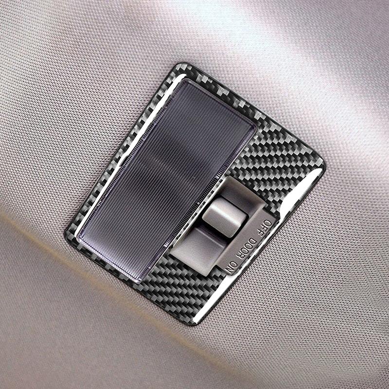 For Mazda RX-8 2004-2008 Real Carbon Fiber Rear Reading Lamp Panel Decor Trim Car Interior Accessories Car Interior