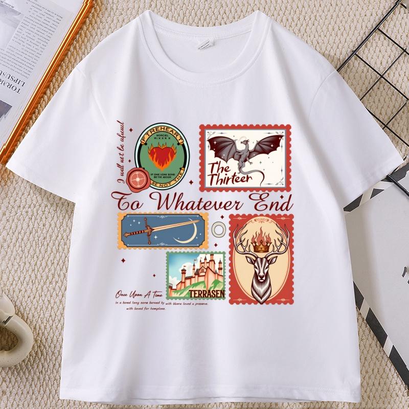 Throne of Glass T Shirt Vintage Terrasen The Thirteen Women T-Shirt Fantastic Reader Tee Fantasy Book Lover Clothes Unisex Tops