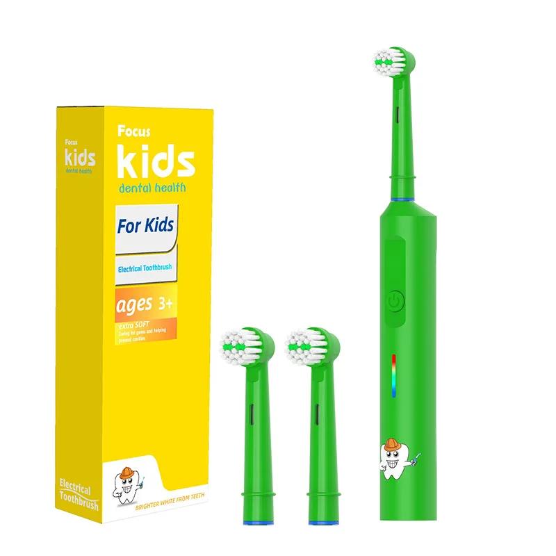 Fully Automatic 360 Rotating Electric Toothbrush children's electric toothbrush USB Charging with Timer Soft Bristles