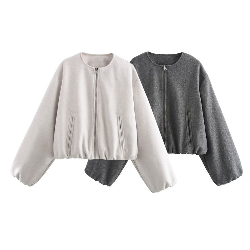 Jnleaog Autumn New Women's Clothing Fashion Style French Style Fashionable All-Match Soft Pilot Jacket Outwear