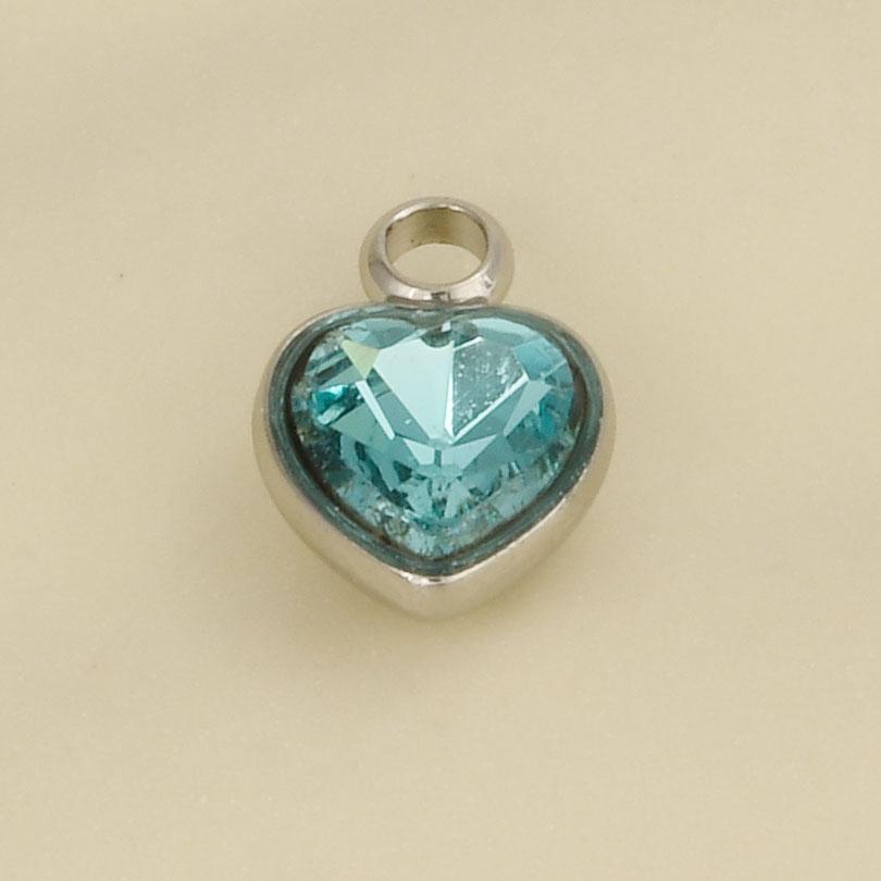 Elegant Girl Pendant Rhinestone Love Stainless Steel Pendants For Jewelry Making Supplies Heart Charm Pendant Handmade Bracelets