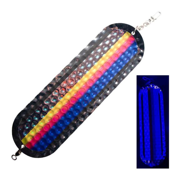 Stainless Steel Trolling Flasher Fishing Lure with Vibrant Colors Metal Dodger for Salmon Trout Fishing Lure Bait