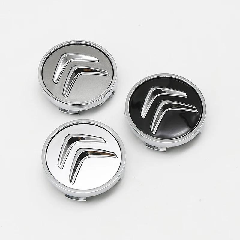 4 pezzi 3D 56mm 60mm Coprimozzo Centrale per Ruota Auto Copribadge Adesivo Per Citroen C4 Picasso Xsara C5 Aircross Cactus C1 C2 C3 C6 C8