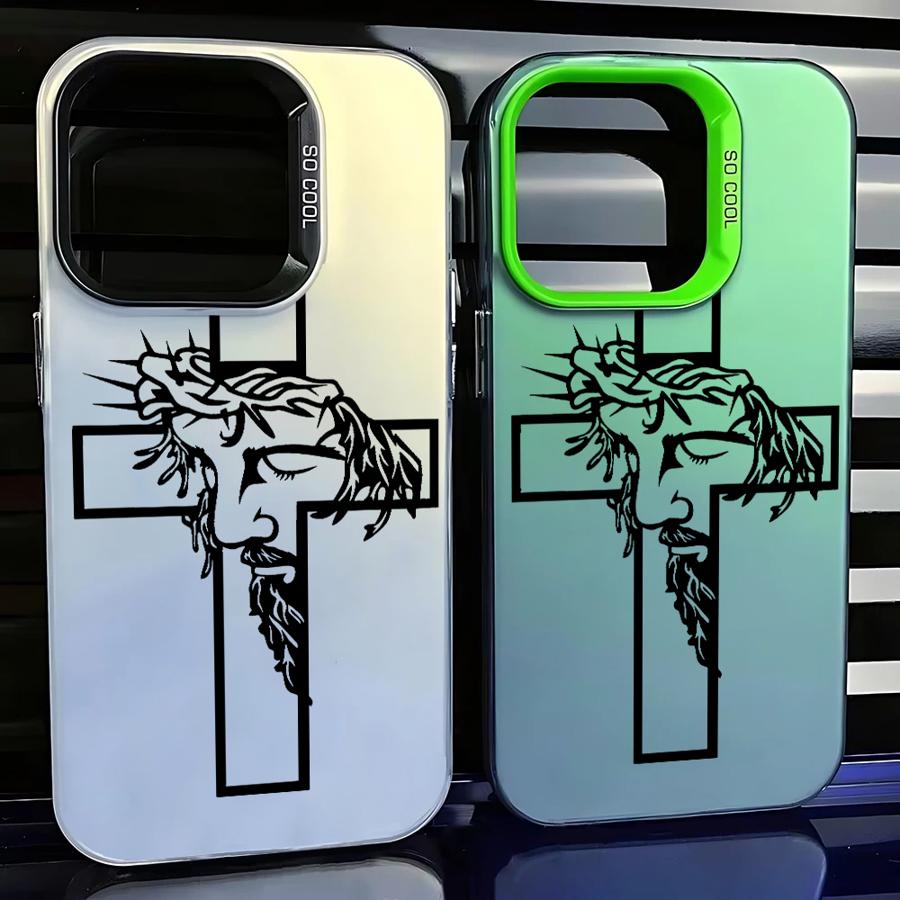 Cross Jesus Cover Case for iPhone 15 Plus 16Pro 14 Pro MAX 12 16 11 16e 13 13Pro