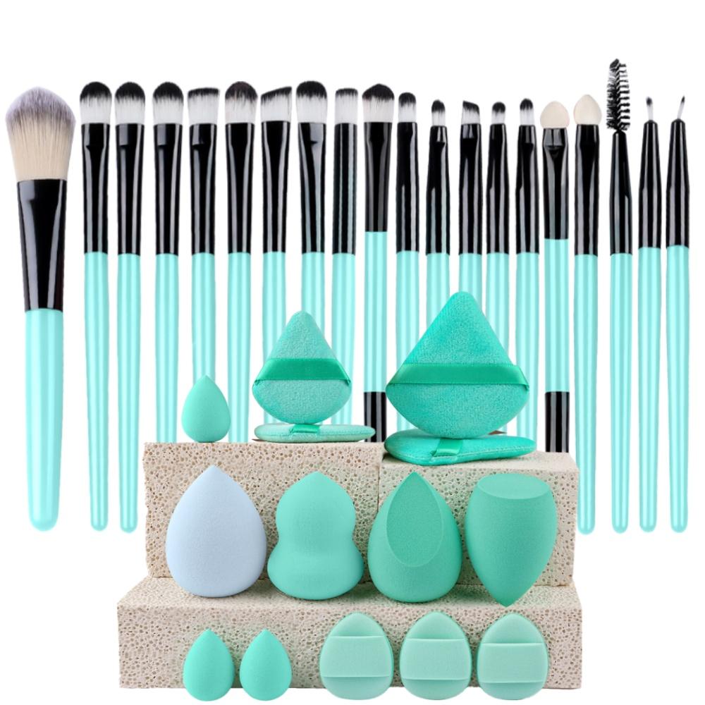 Set Pennelli Trucco Premium Sintetici Kabuki Fondotinta Correttori Cipria Fard Miscelazione Viso Occhi Set Pennelli