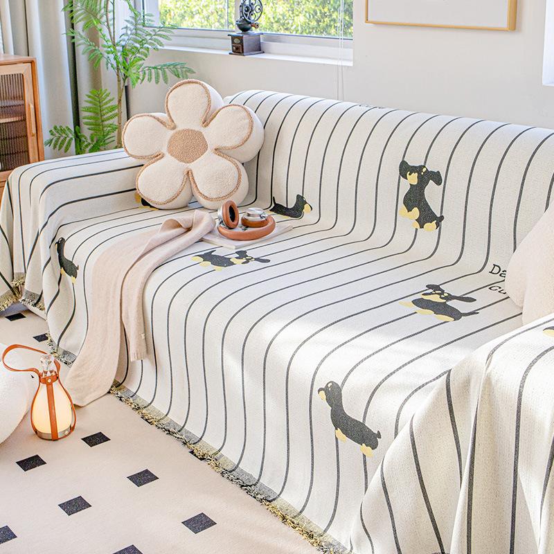 

Универсальный декоративный диван-полотенце из шенилла для гостиной, защитный чехол для дивана от пыли, бохо, дышащее пылезащитное одеяло 180x130